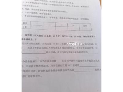 2012年演出經紀人考試真題解析與經營演出及經紀業務實務探討